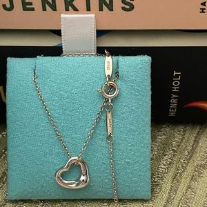 Tiffany and Co. open heart necklace NWOT